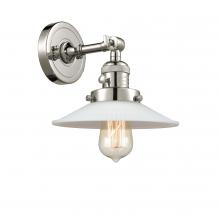 Innovations Lighting 203SW-PN-G1 - Halophane - 1 Light - 9 inch - Polished Nickel - Sconce