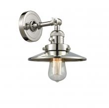 Innovations Lighting 203SW-PN-M1-LED - Railroad - 1 Light - 8 inch - Polished Nickel - Sconce