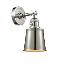 Innovations Lighting 203SW-PN-M9 - Addison - 1 Light - 5 inch - Polished Nickel - Sconce