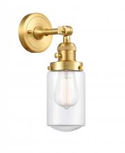 Innovations Lighting 203SW-SG-G312 - Dover - 1 Light - 5 inch - Satin Gold - Sconce