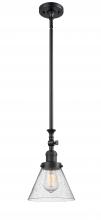 Innovations Lighting 206-BK-G44 - Cone - 1 Light - 8 inch - Matte Black - Stem Hung - Mini Pendant