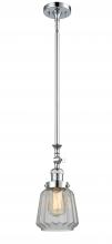 Innovations Lighting 206-PC-G142 - Chatham - 1 Light - 7 inch - Polished Chrome - Stem Hung - Mini Pendant