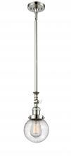 Innovations Lighting 206-PN-G204-6 - Beacon - 1 Light - 6 inch - Polished Nickel - Stem Hung - Mini Pendant