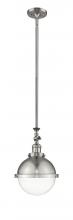 Innovations Lighting 206-SN-HFS-82-SN - Hampden - 1 Light - 9 inch - Brushed Satin Nickel - Stem Hung - Mini Pendant