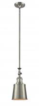 Innovations Lighting 206-SN-M9-SN - Addison - 1 Light - 5 inch - Brushed Satin Nickel - Stem Hung - Mini Pendant