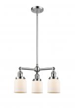 Innovations Lighting 207-PC-G51 - Bell - 3 Light - 19 inch - Polished Chrome - Stem Hung - Chandelier