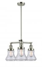 Innovations Lighting 207-PN-G192 - Bellmont - 3 Light - 18 inch - Polished Nickel - Stem Hung - Chandelier