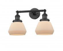  208-BK-G171 - Fulton - 2 Light - 17 inch - Matte Black - Bath Vanity Light