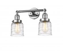 Innovations Lighting 208-PC-G513-LED - Bell - 2 Light - 16 inch - Polished Chrome - Bath Vanity Light