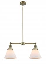 Innovations Lighting 209-AB-G41-LED - Cone - 2 Light - 21 inch - Antique Brass - Stem Hung - Island Light