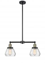 Innovations Lighting 209-BAB-G172-LED - Fulton - 2 Light - 21 inch - Black Antique Brass - Stem Hung - Island Light