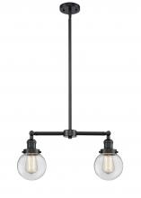 Innovations Lighting 209-OB-G202-6 - Beacon - 2 Light - 23 inch - Oil Rubbed Bronze - Stem Hung - Island Light