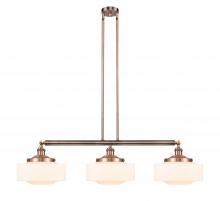 Innovations Lighting 213-AC-G691-12 - Bridgeton - 3 Light - 44 inch - Antique Copper - Stem Hung - Island Light