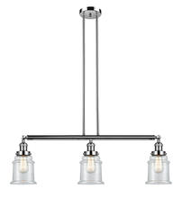 Innovations Lighting 213-PN-G182 - Canton - 3 Light - 39 inch - Polished Nickel - Stem Hung - Island Light