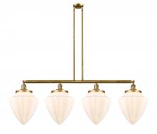 Innovations Lighting 214-BB-G661-12 - Bullet - 4 Light - 50 inch - Brushed Brass - Stem Hung - Island Light