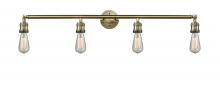  215-AB-LED - Bare Bulb - 4 Light - 42 inch - Antique Brass - Bath Vanity Light