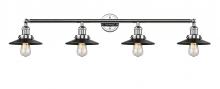  215-PC-M6BK-LED - Railroad - 4 Light - 44 inch - Polished Chrome - Bath Vanity Light