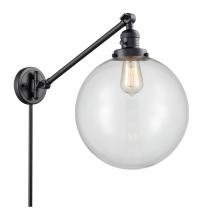 Innovations Lighting 237-BK-G202-12 - Beacon - 1 Light - 12 inch - Matte Black - Swing Arm