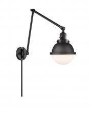 Innovations Lighting 238-BK-HFS-61-BK - Hampden - 1 Light - 7 inch - Matte Black - Swing Arm