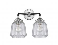  284-2W-BPN-G142 - Chatham - 2 Light - 14 inch - Black Polished Nickel - Bath Vanity Light