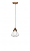 Innovations Lighting 288-1S-AC-G322 - Olean - 1 Light - 7 inch - Antique Copper - Cord hung - Mini Pendant