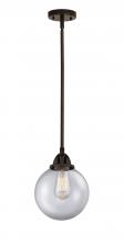 Innovations Lighting 288-1S-OB-G202-8 - Beacon - 1 Light - 8 inch - Oil Rubbed Bronze - Cord hung - Mini Pendant