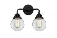 Innovations Lighting 288-2W-BK-G202-6 - Beacon - 2 Light - 14 inch - Matte Black - Bath Vanity Light