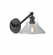 Innovations Lighting 317-1W-BK-G132 - Orwell - 1 Light - 8 inch - Matte Black - Sconce