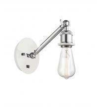  317-1W-WPC - Belfast - 1 Light - 5 inch - White Polished Chrome - Sconce