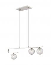 Innovations Lighting 320-3I-SN-G320-5CL-SN - Barrington - 3 Light - 32 inch - Brushed Satin Nickel - Cord hung - Island Light