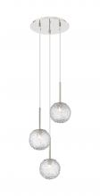 Innovations Lighting 320-3P-PN-G320-6CL-PN - Barrington - 3 Light - 12 inch - Polished Nickel - Cord hung - Mini Pendant