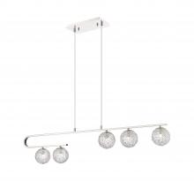 Innovations Lighting 320-5I-PN-G320-5CL-PN - Barrington - 5 Light - 45 inch - Polished Nickel - Cord hung - Island Light