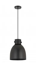 Innovations Lighting 410-1PM-BK-M412-10BK - Newton Bell - 1 Light - 10 inch - Matte Black - Cord hung - Pendant