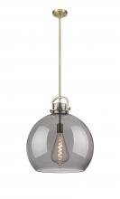 Innovations Lighting 410-1SL-BB-G410-18SM - Newton Sphere - 1 Light - 18 inch - Brushed Brass - Pendant