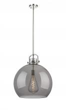 Innovations Lighting 410-1SL-PN-G410-18SM - Newton Sphere - 1 Light - 18 inch - Polished Nickel - Pendant