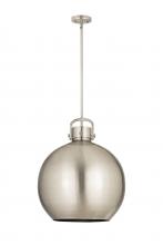  410-1SL-SN-M410-18SN - Newton Sphere - 1 Light - 18 inch - Satin Nickel - Pendant