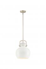 Innovations Lighting 410-1SM-SN-M410-10W - Newton Sphere - 1 Light - 10 inch - Satin Nickel - Mini Pendant