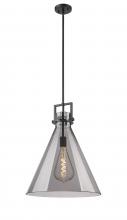 Innovations Lighting 411-1SL-BK-G411-18SM - Newton Cone - 1 Light - 18 inch - Matte Black - Cord hung - Pendant