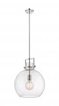 Innovations Lighting 411-1SL-PN-G410-14CL - Newton Sphere - 1 Light - 14 inch - Polished Nickel - Pendant