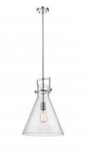 Innovations Lighting 411-1SL-PN-G411-14SDY - Newton Cone - 1 Light - 14 inch - Polished Nickel - Cord hung - Pendant