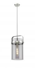 Innovations Lighting 413-1SM-SN-G413-1S-8SM - Pilaster - 1 Light - 8 inch Glass - Satin Nickel - Pendant