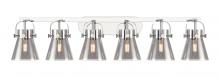 Innovations Lighting 423-6W-PC-G411-6SM - Pilaster II Cone - 6 Light - 46 inch - Polished Chrome - Bath Vanity Light