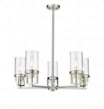 Innovations Lighting 426-5CR-SN-G426-8CL - Utopia - 5 Light - 24 inch - Satin Nickel - Chandelier