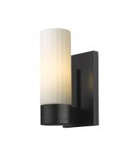 Innovations Lighting 429-1W-BK-G429-8WH - Empire - 1 Light - 5 inch - Matte Black - Sconce