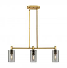 Innovations Lighting 434-3I-BB-G434-7SM - Crown Point - 3 Light - 31 inch - Brushed Brass - Island Light