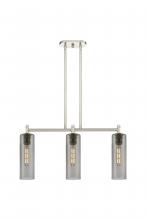 Innovations Lighting 434-3I-PN-G434-12SM - Crown Point - 3 Light - 31 inch - Polished Nickel - Island Light