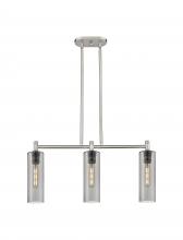  434-3I-SN-G434-12SM - Crown Point - 3 Light - 31 inch - Satin Nickel - Island Light