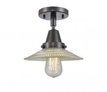 Innovations Lighting 447-1C-BK-G2 - Halophane - 1 Light - 9 inch - Matte Black - Flush Mount