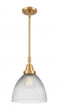 Innovations Lighting 447-1S-SG-G222 - Seneca Falls - 1 Light - 10 inch - Satin Gold - Mini Pendant