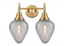 Innovations Lighting 447-2W-BB-G165 - Geneseo - 2 Light - 16 inch - Brushed Brass - Bath Vanity Light